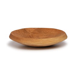 Ξύλινο βαθύ πιάτο σερβιρίσματος με διάμετρο 20cm κατασκευασμένο από 100% ξύλο οξιάς