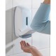 Επιτοίχιο dispenser ιδανικό για σαπούνι απολυμαντικό και σαμπουάν Αscoli 450ml λευκό/γκρι για χρήση χωρίς επαφή με τα χέρια WENKO