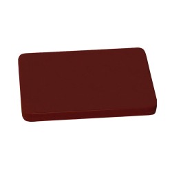 Πλάκα κοπής ιδανική για μαγειρεμένο κρέας σε καφέ χρώμα από πολυαιθυλένιο διαστάσεων 20x15x1cm