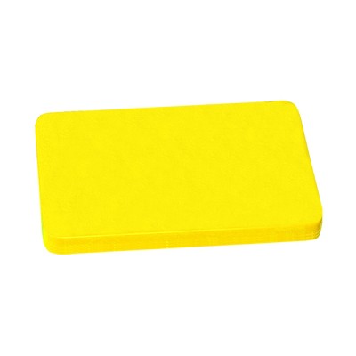 Πλάκα κοπής κατασκευασμένη από πολυαιθυλένιο σε κίτρινο χρώμα ιδανική για πουλερικά διαστάσεων 70x70x3cm 