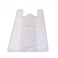 Τσάντα T-SHIRT HDPE σε λευκό χρώμα διαστάσεων 26x40cm Τσάντα T-SHIRT HDPE σε λευκό χρώμα διαστάσεων 26x40cm