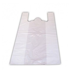 Τσάντα T-SHIRT HDPE σε λευκό χρώμα διαστάσεων 23x35cm Τσάντα T-SHIRT HDPE σε λευκό χρώμα διαστάσεων 23x35cm