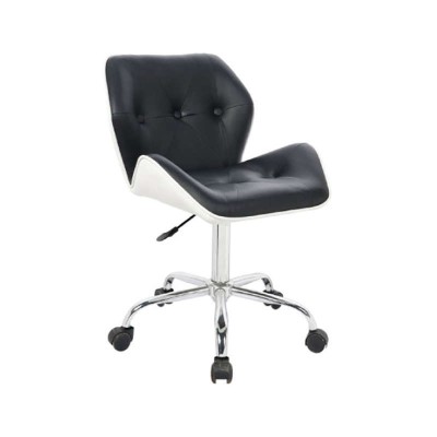 Καρέκλα γραφείου με λευκό PU σκελετό BS1250 και πόδι χρωμίου για απόλυτη αντοχή