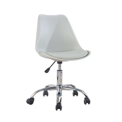 Καρέκλα γραφείου με κάθισμα από PP σε γκρι χρώμα και ρυθμιζόμενο ύψος σειρά BS1300