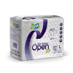Πάνα ακράτειας Slip νύχτας Super Plus μέγεθος Large συσκευασία 25 τεμαχίων Open Care