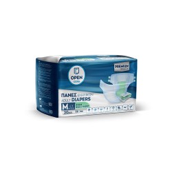 Πάνα ενηλίκων Super Slip Non-Woven μέγεθος Medium ECONOMY PACK 30 τεμαχίων Premium Open Care
