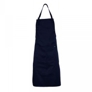 Μακριά ποδιά με τσέπες ολόσωμη και ετικέτα TEAR AWAY από 100% οργανικό βαμβάκι σε μπλε navy χρώμα Μακριά ποδιά με τσέπες ολόσωμη και ετικέτα TEAR AWAY από 100% οργανικό βαμβάκι σε μπλε navy χρώμα