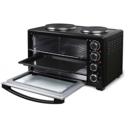 Ηλεκτρικό κουζινάκι LIFE 38L 3200W 230V 50/60Hz με κυκλοφορία θερμού αέρα και 2 εστίες