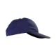 Πεντάφυλλο καπέλο τζόκεϊ 100% βαμβάκι με κυρτό γείσο και μαλακό μέτωπο σε μπλε σκούρο χρώμα One Size