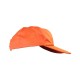 Καπέλο τζόκεϊ πεντάφυλλο σε πορτοκαλί χρώμα με κεντημένες οπές εξαερισμού και ρυθμιζόμενο κλείσιμο με αυτοκόλλητο One Size