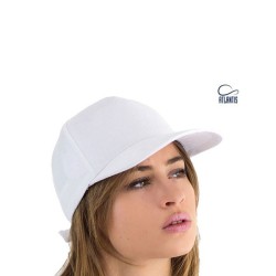 Πεντάφυλλο καπέλο τζόκεϊ με προσχηματισμένο γείσο και σταθερό μέτωπο από 100% βαμβάκι twill σε γκρι χρώμα