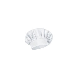 Σκούφος μαγείρων με πίσω κλείσιμο με velcro διαστάσεων 25x29,5cm σε λευκό χρώμα