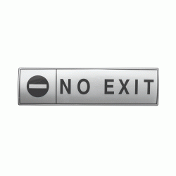 Πινακίδα σμάλτου με ένδειξη «no exit» διαστάσεων 5x17cm Πινακίδα σμάλτου με ένδειξη «no exit» διαστάσεων 5x17cm