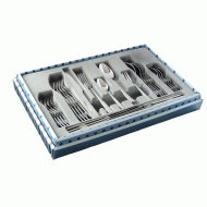 Σετ μαχαιροπίρουνα 24 τεμαχίων από ανοξείδωτο ατσάλι 18/0 σε μαύρη ξύλινη βαλίτσα σειρά PORTO