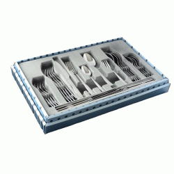 Σετ μαχαιροπίρουνα 24 τεμαχίων από ανοξείδωτο ατσάλι 18/0 σε μαύρη ξύλινη βαλίτσα σειρά PORTO