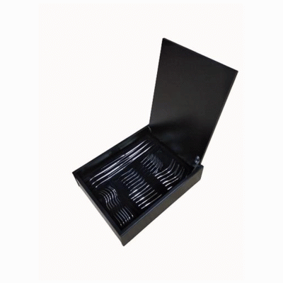 Μαχαιροπίρουνα σετ 30 τμχ σε ξύλινη μαύρη βαλίτσα σειρά CUBA