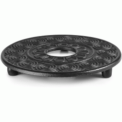 Βάση απο μαντέμι σε μαύρο χρώμα κατάλληλη για τσαγιέρες IBILI