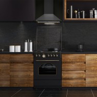 Απορροφητήρας καμίνι TGS 950 με πλενόμενα φίλτρα αλουμινίου και πιεζόμενους διακόπτες σε ανθρακί χρώμα