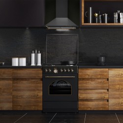 Απορροφητήρας καμίνι TGS 950 με πλενόμενα φίλτρα αλουμινίου και πιεζόμενους διακόπτες σε ανθρακί χρώμα