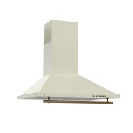 Απορροφητήρας καμίνι TGS 960 με πλενόμενα φίλτρα αλουμινίου και πιεζόμενους διακόπτες σε μπεζ χρώμα