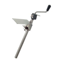 Ανοιχτήρι κονσέρβας χειρός με μέγγενη για στήριξη στον πάγκο κατασκευασμένο από νικελωμένο μέταλλο