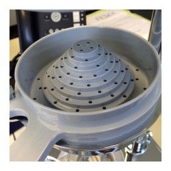 Πρέσα/στίφτης ροδιών-πορτοκαλιών χειροκίνητος ανοξείδωτης βαριάς κατασκευής με πλαστικά μέρη και μεγάλη κουκουνάρα διαμέτρου Ø130mm