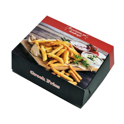Κουτί ψητοπωλείου με επένδυση αλουμινίου κατάλληλο για διπλή μερίδα πατάτες Z8 διαστάσεων 17x13.5x5.5hcm 