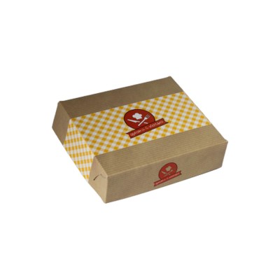 Κουτί ψητοπωλείου κατάλληλο για πατάτες  με επένδυση αλουμινίου Ζ42 διαστάσεων 13x10x5,5hcm 