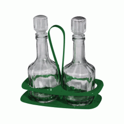 Σετ σερβιρίσματος λαδόξυδου κυπαρισσί με ανοξείδωτη βάση 18/0 και χειρολαβή μεταφοράς Νο2 METANO