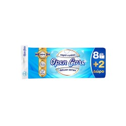 Χαρτί υγείας 4 φύλλων 120gr συσκευασία 10 τεμαχίων Deluxe Open Care