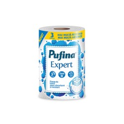 Χαρτί κουζίνας 3 φύλλων βάρους 630gr Expert Pufina