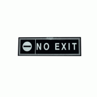 Πινακίδα τοίχου με ένδειξη «no exit» διαστάσεων 6x20cm Πινακίδα τοίχου με ένδειξη «no exit» διαστάσεων 6x20cm