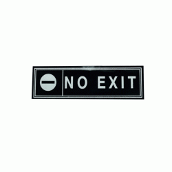 Πινακίδα τοίχου με ένδειξη «no exit» διαστάσεων 6x20cm Πινακίδα τοίχου με ένδειξη «no exit» διαστάσεων 6x20cm