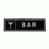 Πινακίδα τοίχου με ένδειξη «bar» διαστάσεων 6x20cm Πινακίδα τοίχου με ένδειξη «bar» διαστάσεων 6x20cm