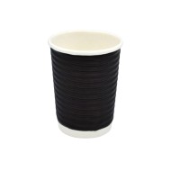 Χάρτινο ποτήρι γκοφρέ Ripple 8oz (80mm) για ζεστά και κρύα ροφήματα συσκευασία 25 τεμαχίων Χάρτινο ποτήρι γκοφρέ Ripple 8oz (80mm) για ζεστά και κρύα ροφήματα συσκευασία 25 τεμαχίων