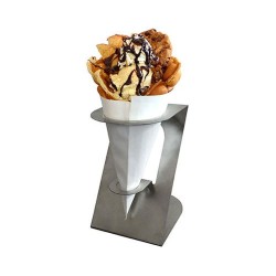 Επιτραπέζια βάση για χωνάκια Bubble Waffle ανοξείδωτης κατασκευής