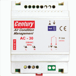 Συσκευή ελέγχου κλιματισμού AC-30 με μία έξοδο 230VAC 50Hz 30Α για δωμάτια ξενοδοχείων