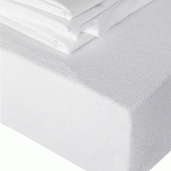 Προστατευτικό κάλυμμα στρώματος φροτέ-πετσετέ με περιμετρική φάσα που καταλήγει σε λάστιχο διαστάσεων 100x200+40cm