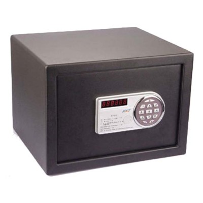 Χρηματοκιβώτιο με ηλεκτρονική κλειδαριά και οθόνη lcd  διαστάσεων 35,5 x 30 x 25.5 cm χρώμα σκούρο γκρι