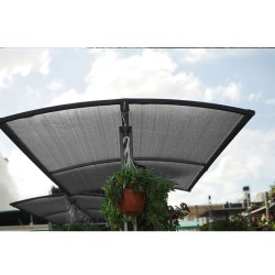 Δίχτυ σκίασης πυκνότητας Ε125 σε γκρι χρώμα διαστάσεις ρολού 1x50m GRASHER