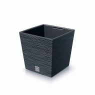 Γλάστρα τετράγωνη χωρητικότητας 10lt διαστάσεων 24x24x23,5Ycm PROSPERPLAST Furu DFS240 σε ανθρακί χρώμα