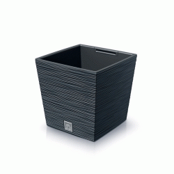 Γλάστρα τετράγωνη χωρητικότητας 19lt διαστάσεων 29,5x29,5x29Ycm PROSPERPLAST Furu DFS300 σε ανθρακί χρώμα