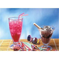 Γυάλινο ποτήρι Milk shake, χυμού, γρανίτας χωρητικότητας 34,5cl διαστάσεων φ8.2x17,4cm της σειράς MAROCCO, UNIGLASS