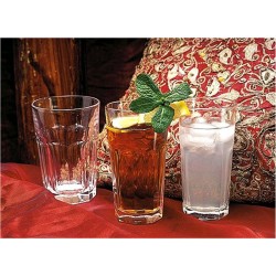 Γυάλινο ποτήρι νερού, χυμού, φραπέ 28cl διαστάσεων Φ7x14.2cm σειρά MAROCCO της UNIGLASS