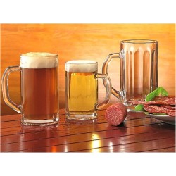 Γυάλινο ποτήρι μπύρας χωρητικότητας 40cl διαστάσεων φ8,1x14,7cm της σειράς NICOL UNIGLASS