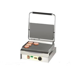 Grill επαφής Chopper όλο λείο με ρυθμιζόμενο ύψος πλάκας και αποσπώμενο λιποσυλλέκτη