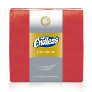 Χαρτοπετσέτες Πολυτελείας 33x33 Πακέτο 50τμχ 2φυλλες Κόκκινες ENDLESS