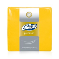 Χαρτοπετσέτες Πολυτελείας Κίτρινες 33x33 Πακέτο 50τμχ 2φυλλες ENDLESS