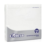 Χαρτοπετσέτες Δίφυλλες Λευκές Πολυτελείας 38x38 Πακέτο 100 φύλλων ENDLESS Χαρτοπετσέτες Δίφυλλες Λευκές Πολυτελείας 38x38 Πακέτο 100 φύλλων ENDLESS