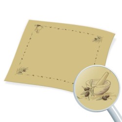 Χάρτινο Τραπεζομάντηλο Εστιατορίου Λαδόκολλα με σχέδιο Ελιά 100x130cm ENDLESS